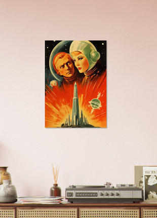 Futuristic vintage poster