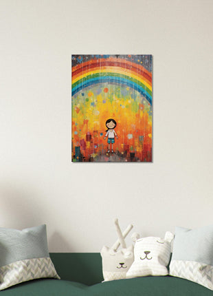 Regenboog kinderposter