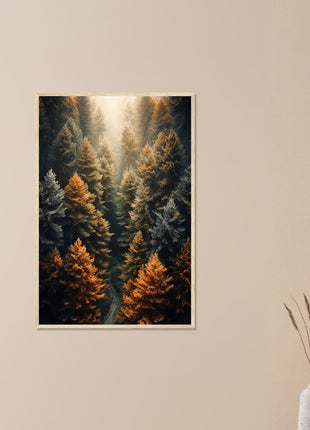 Fall woods  poster