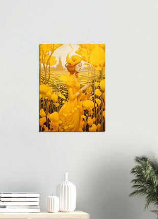 Yellow surrealistic poster