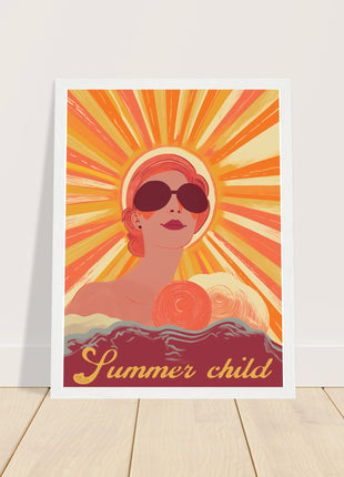 Summer Child - Retro Sunshine Poster