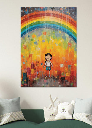 Regenboog kinderposter