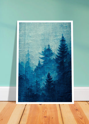 Blue forest poster