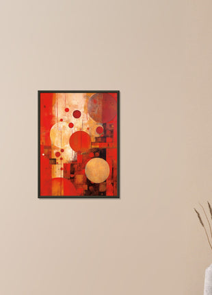 Red abstract poster