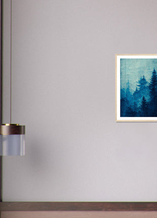 Blue forest poster