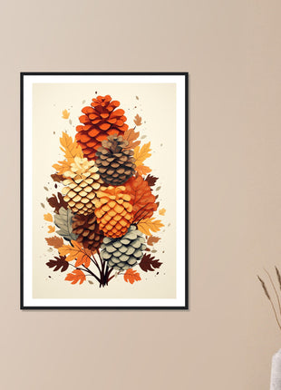 Pinecone modern fall poster