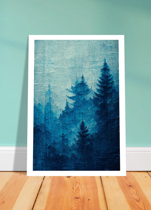 Blue forest poster