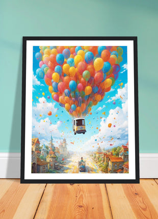 Balloon ride kids poster