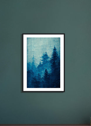 Blue forest poster