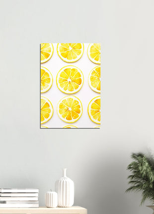 Lemon slices kitchen poster