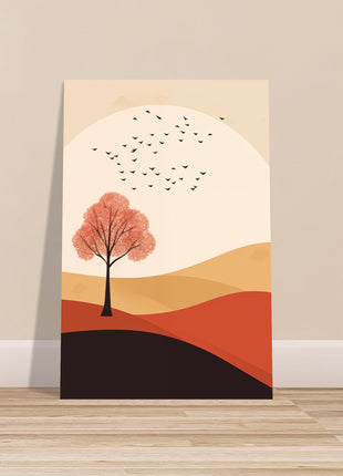 Minimalist Autumn Landscape Poster