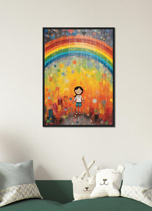 Regenboog kinderposter