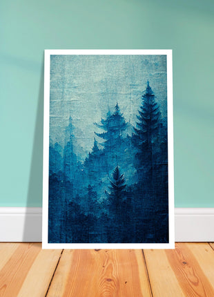 Blue forest poster