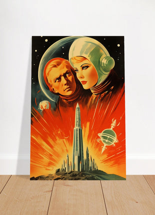 Futuristische vintage poster