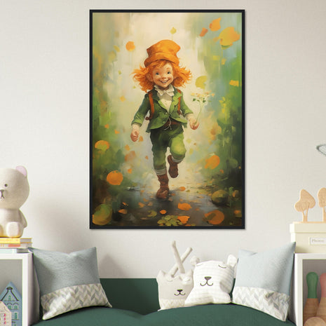 Happy leprechaun poster