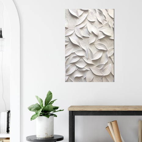 3D leaves poster