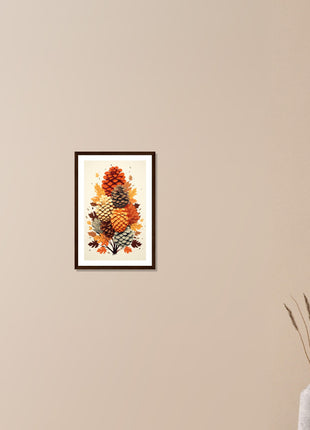 Pinecone modern fall poster