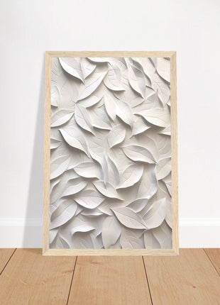 3D leaves poster