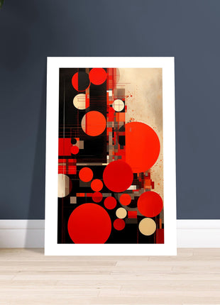 Red abstract poster