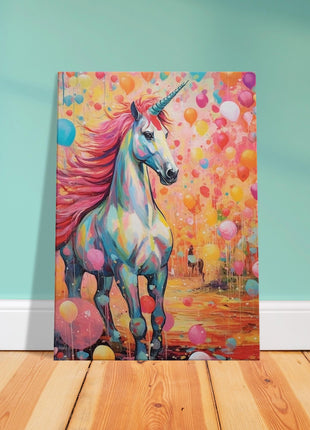 Colorful unicorn kids poster