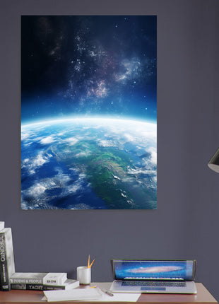 Earth from space poster