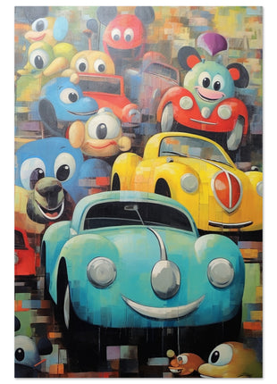 Kids funny cars poster