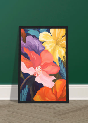 Retro Flower poster