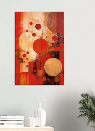 Red abstract poster