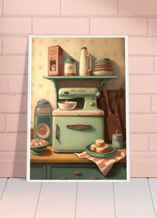 Vintage kitchen poster