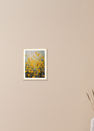 Yellow spring flowers poster