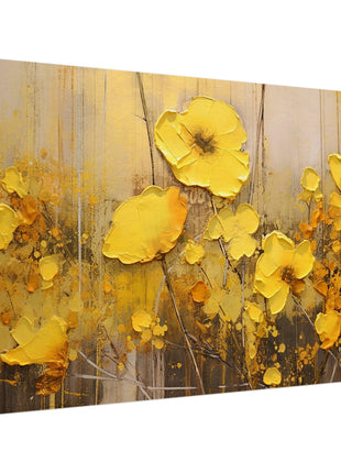 Yellow flowers poster - Canvas