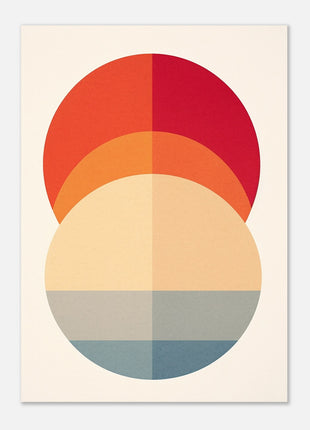 Modern minimalist circle poster - Retro