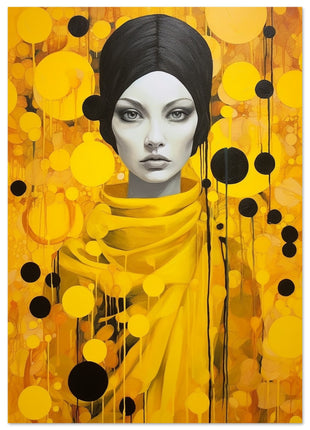 Lady in yellow poster