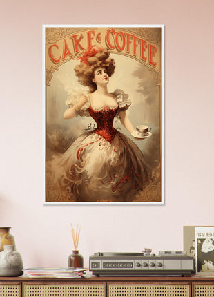 Taart & Koffie Vintage keukenposter