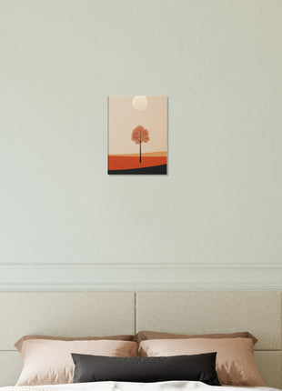 Fall sun landscape poster