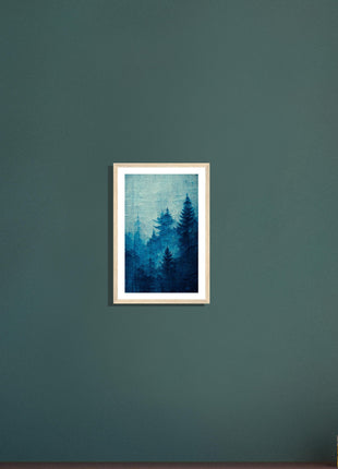 Blue forest poster