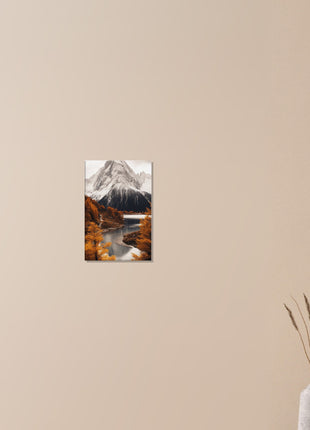 Fall mountain landscape poster