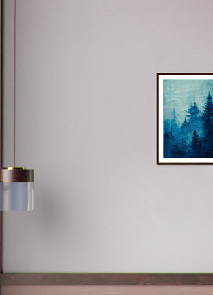 Blue forest poster