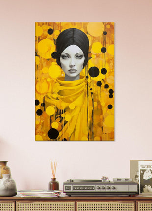 Lady in yellow poster