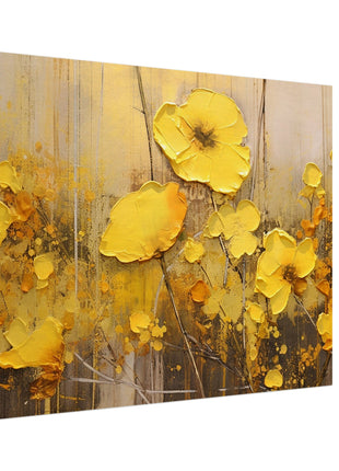 Yellow flowers poster - Canvas