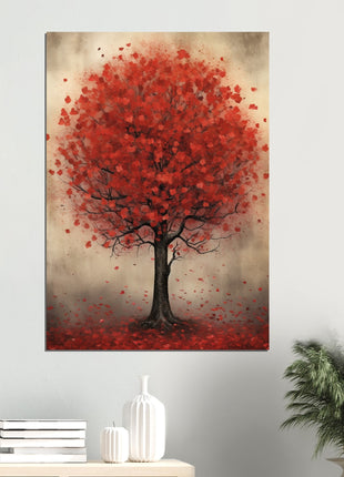 Red tree poster