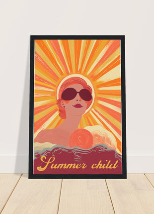 Summer Child - Retro Sunshine Poster