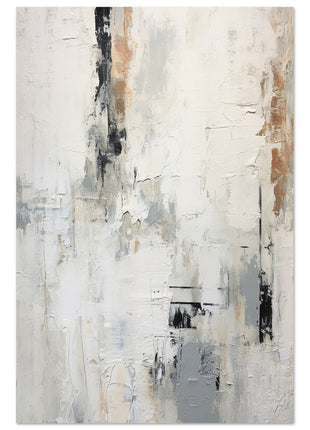 White abstract painting poster