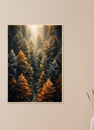 Fall woods  poster