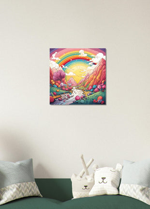 Rainbow candyland poster