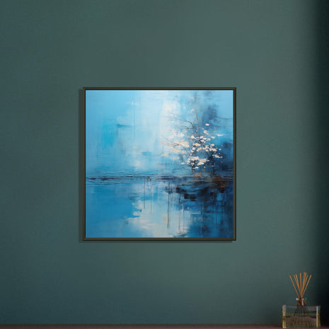 Tranquil Blue Abstract Art Print