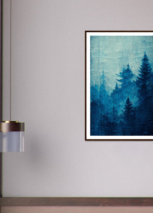 Blue forest poster