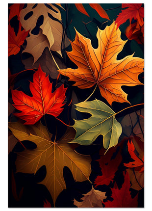 Fall leaves poster