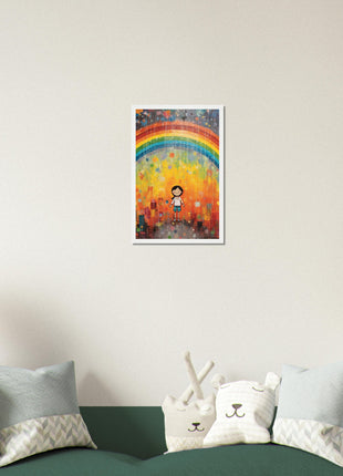 Regenboog kinderposter