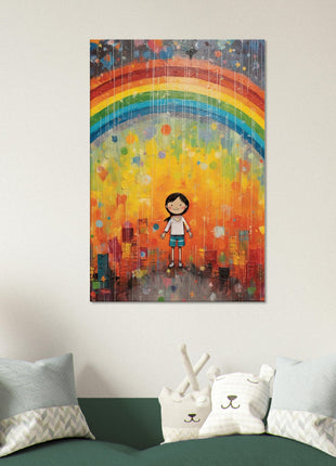 Regenboog kinderposter